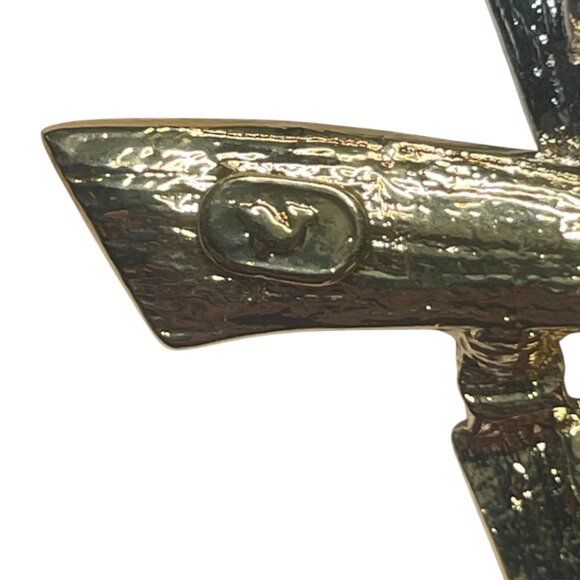 Vintage Goldtoned & Crystal Necklace on Snake Chain 17 1/2 - Picture 10 of 13